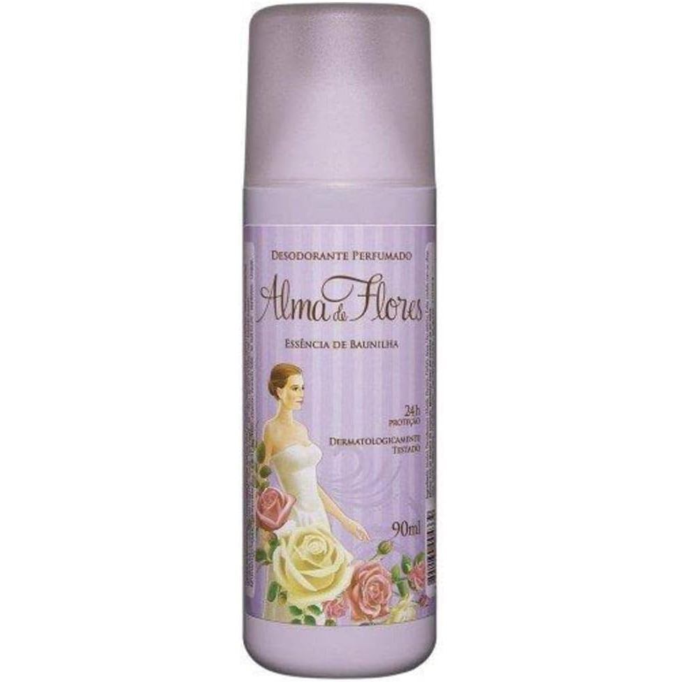 Kit 2 Memphis Desodorante Spray Alma De Flores 90Ml Baunilha