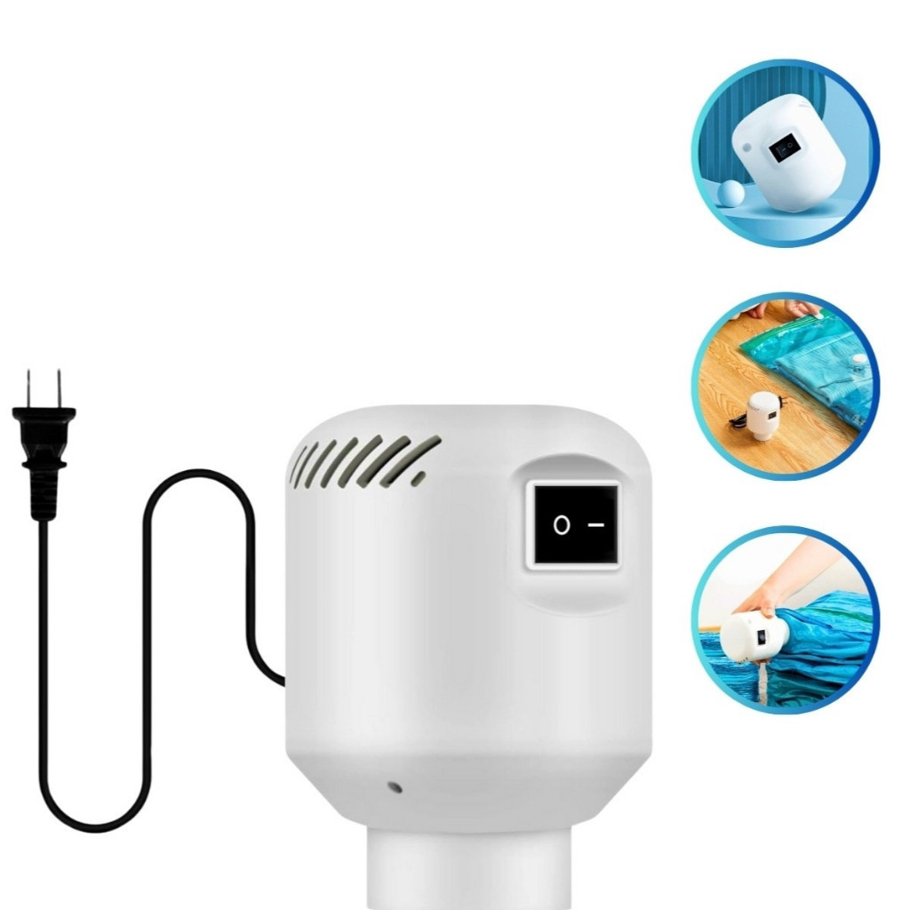 Bomba Elétrica TOMADA 110v e 220v Sucção Para Saco A Vácuo Organizador