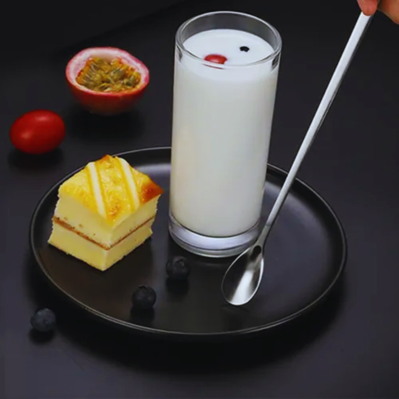 Colher de Suco Inox l Colher Longa para Bebidas, Vitaminas e Drinks Utilidades Variáveis
