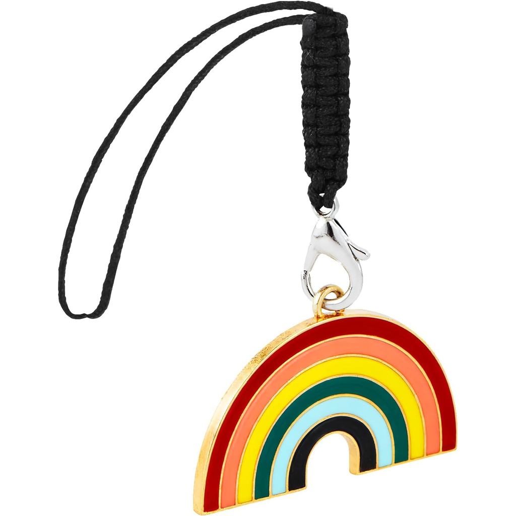 Pingente de Telefone Arco-Íris, Chaveiro, Pingente para Bolsa, Pendente para Mochila, Carteira ou Câmera