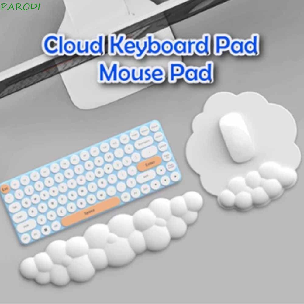 Almofada Para Mouse Paroi , Ergonômica Antiderrapante Suporte De Pulso Teclado , Pad De Nuvem De Couro PU À Prova D'água