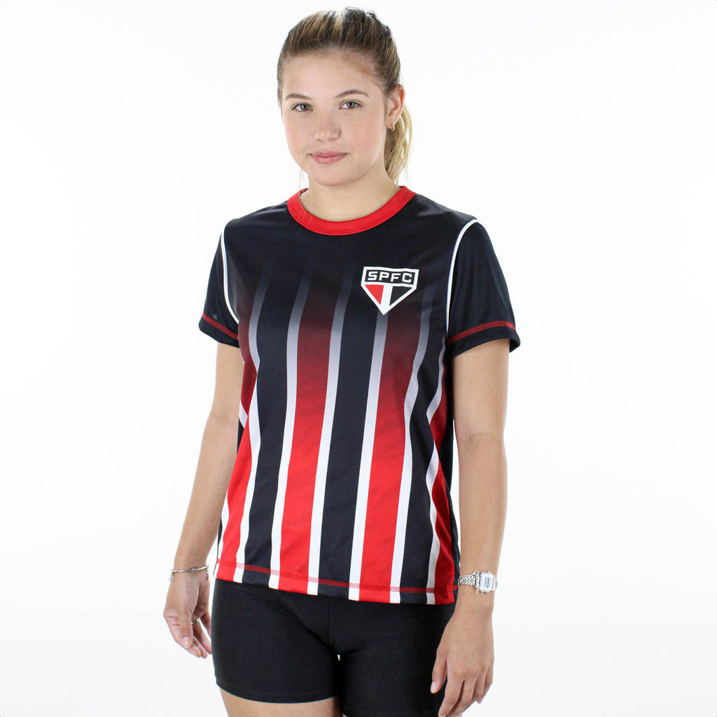 Camisa de Time Braziline São Paulo Ser Preto - Feminino 
