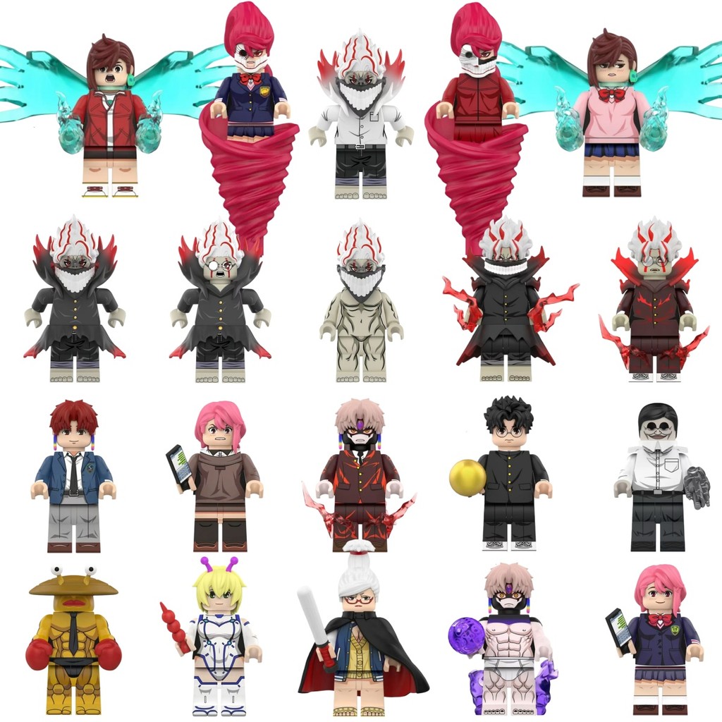 WM6224 WM6223 DY527-DY530 Action Figures Bloco De Construção Coleção Brinquedos Para Criança