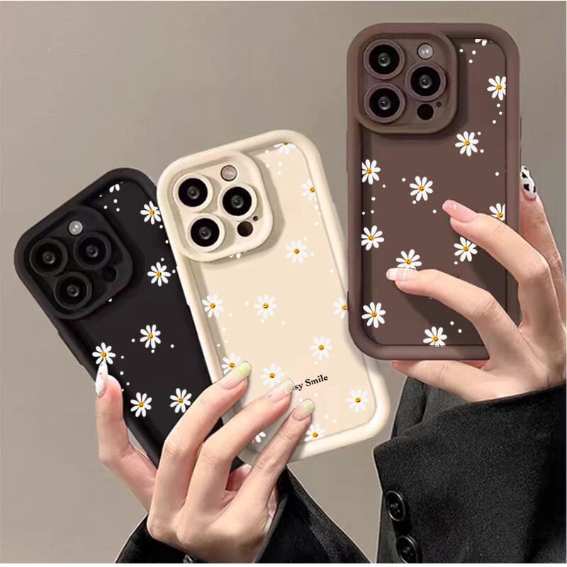 Capa De Flor Margarida Para Samsung A56 A55 A17 A07 A16 A15 A54 A06 A35 A23 A14 A53 A13 A12 A22 A25 A36 A26 A73 A34 A32 