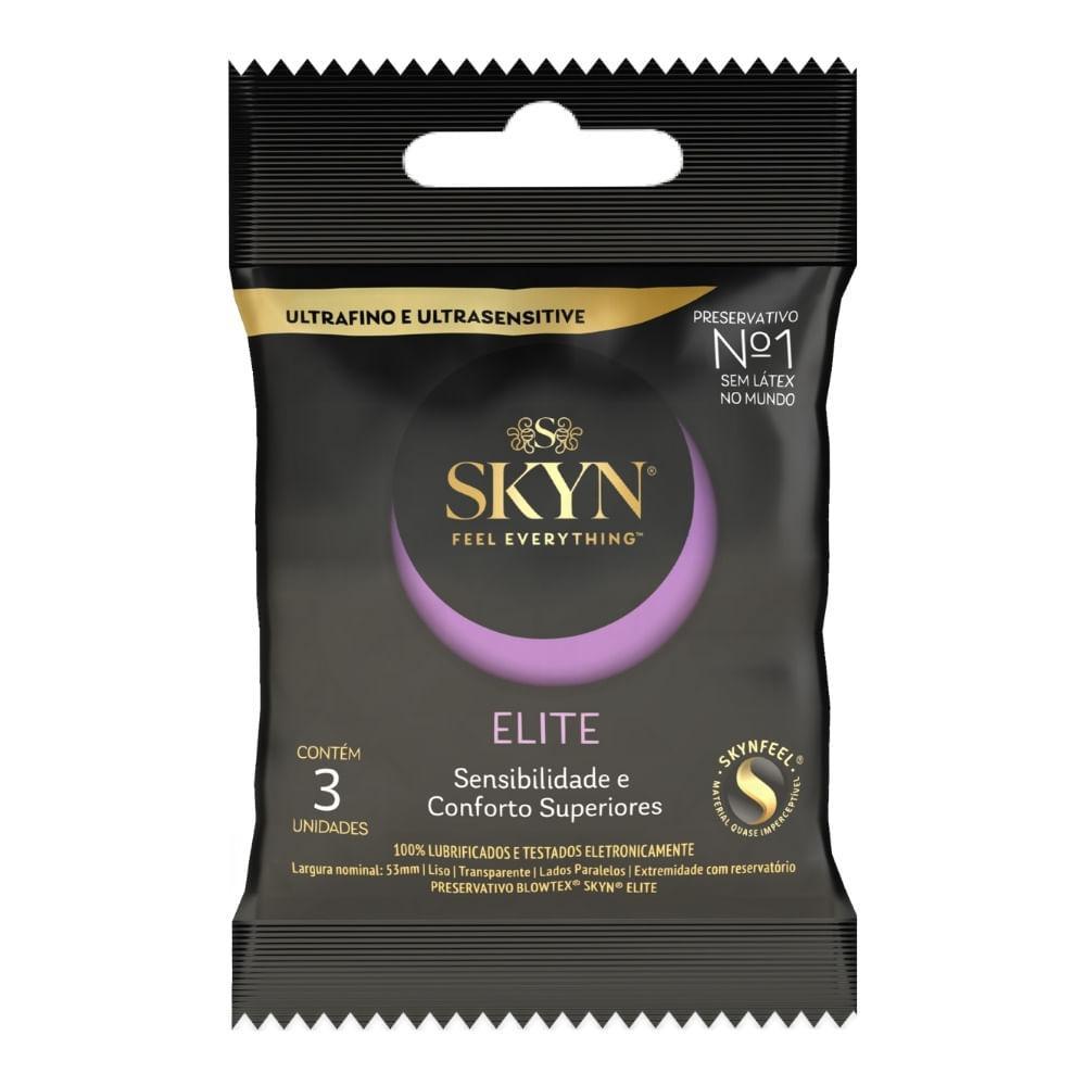 PRESERVATIVO BLOWTEX SKYN ELITE COM 3 UNIDADES