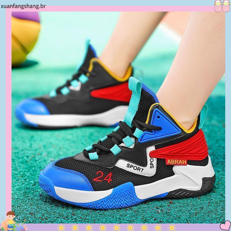 kit tênis infantil masculino tênis infantil masculino Sapatos para meninos 2024 Novos tênis de basquete para crianças