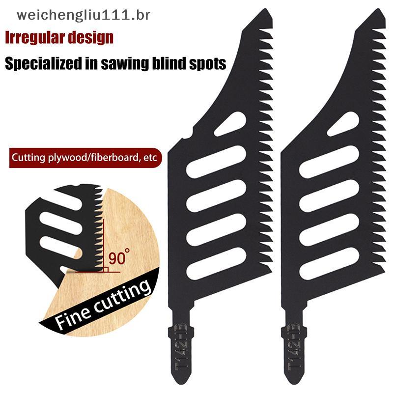 # weicheng B17B T142HB Jigsaw Curvo de-5PCS T Shank Flush Cut Substituição des Para Cortes de Precisão .