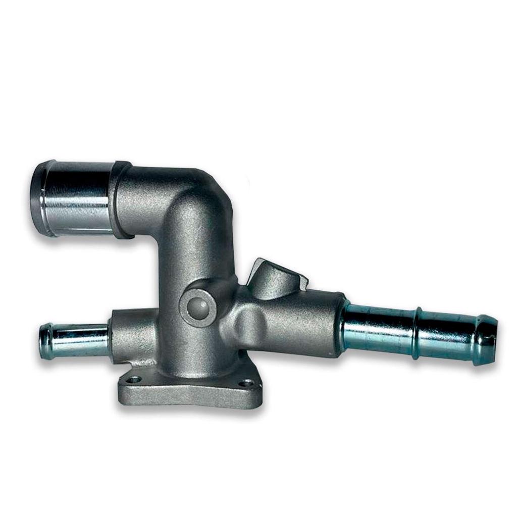 FLANGE CARCAÇA VALVULA TERMOSTATICA CABECOTE ALUMINO CRETA IX35 I30 CONEXAO CAVALETE AGUA HYUNDAI