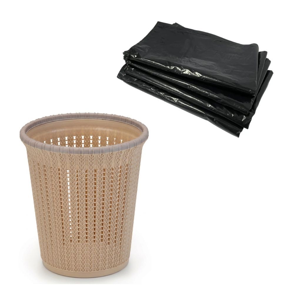 Cesto De Lixo Decorativo Escritorio Casa  Lixeira Vazada Resistente e Organizado + Brinde