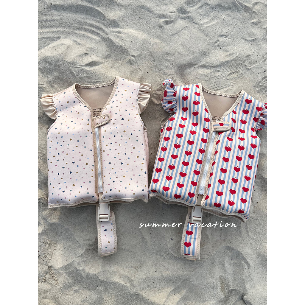 Novo estilo dinamarca colete de flutuabilidade infantil bebê criança maiô colete salva-vidas masculino feminino bebê Uni