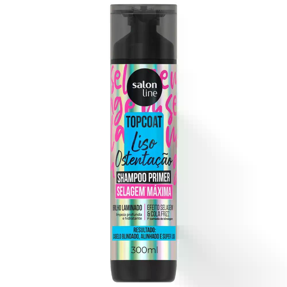 SHAMPOO SALON LINE TOP COAT LISO OSTENTACAO 300ML