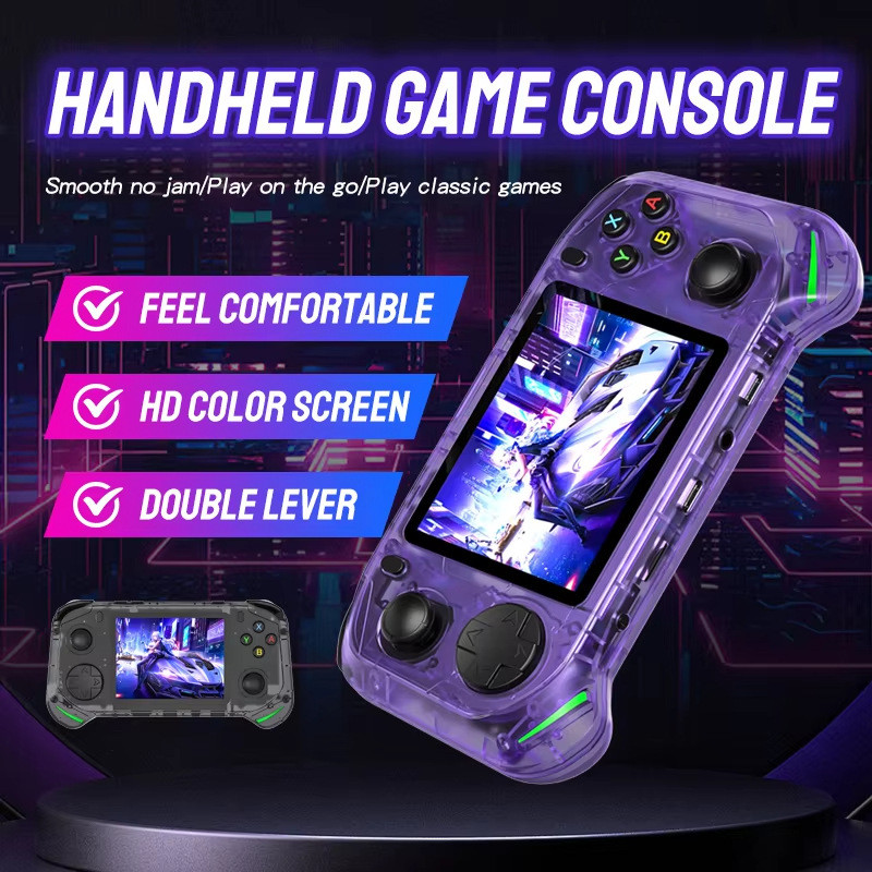 RX6H console De Videogame Portátil Sistema Linux Tela IPS De 3.5 Polegadas Jogos Retrô