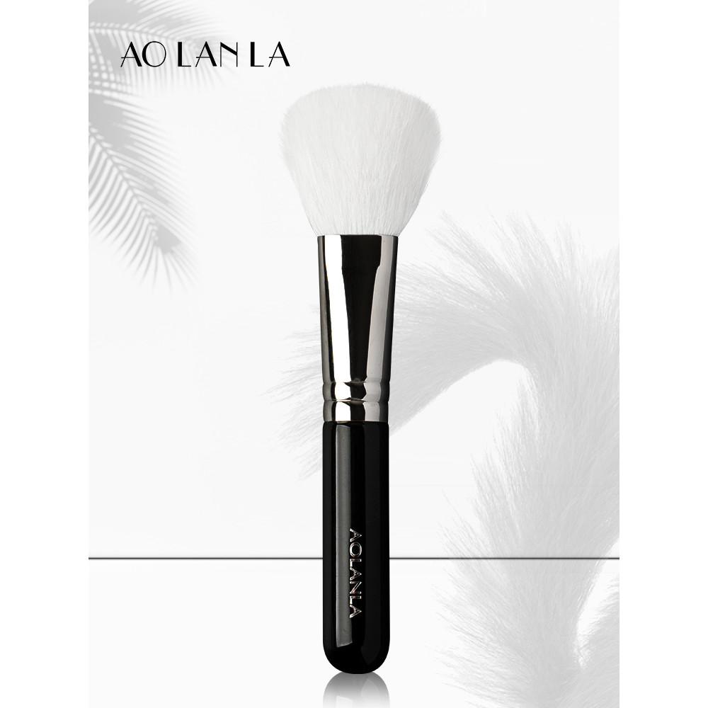 AOLANLA Pincel de maquiagem branco S110 Blush Macio Fofo Fixação de maquiagem Animal Lã Língua Pincel de maquiagem Pacot