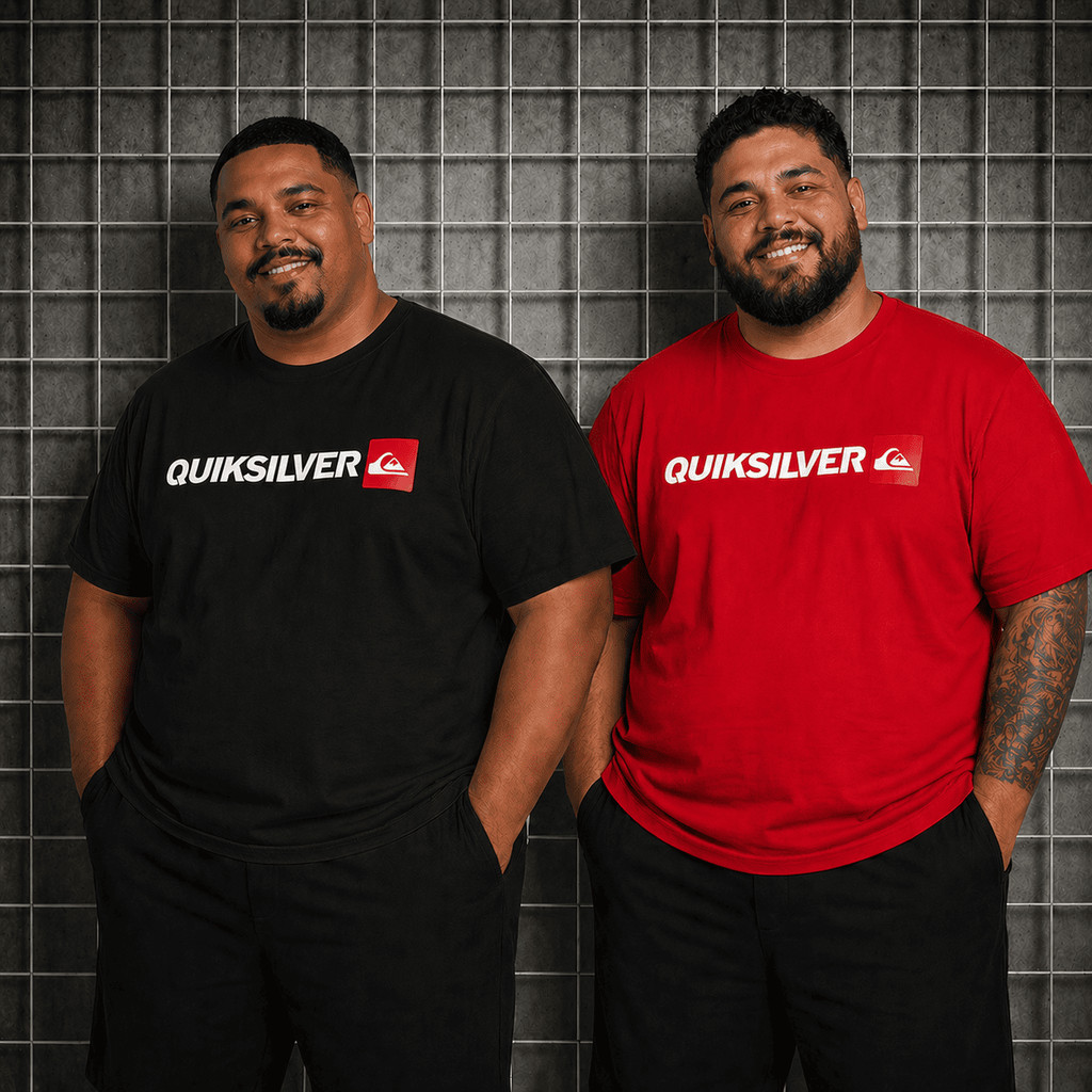 Kit 2 Camisetas/Camisas Plus Size Masculina Estampada Algodão Premium Confortável Casual G1 G2 G3 G4