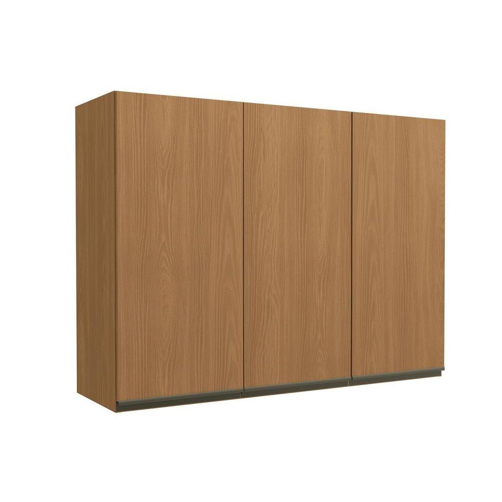 Armário Aéreo p/ Cozinha Maxxi G766 3 Portas 120cm Canela - Kappesberg