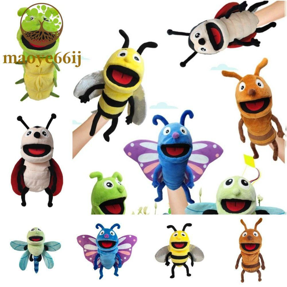 MAOYE66 Fantoche De Mão De Libélulas De Pelúcia , Brinquedos Sensoriais Joaninhas Animal Inseto , Abelhas