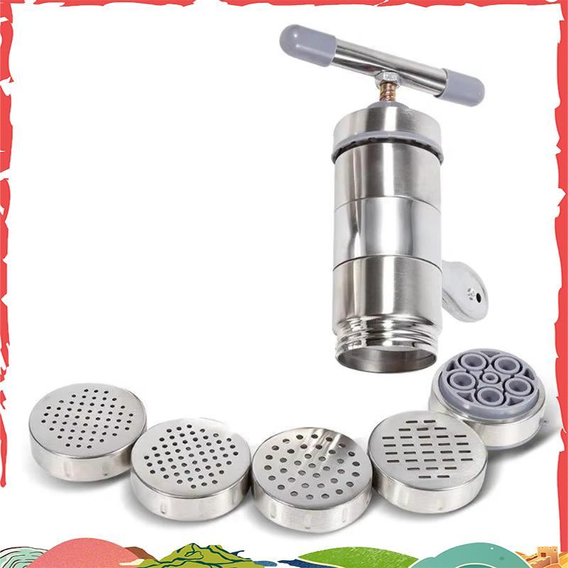 Máquina De Macarrão Manual De Aço Inoxidável , 5 Cabeças Ocas , Cortador , Cozinha