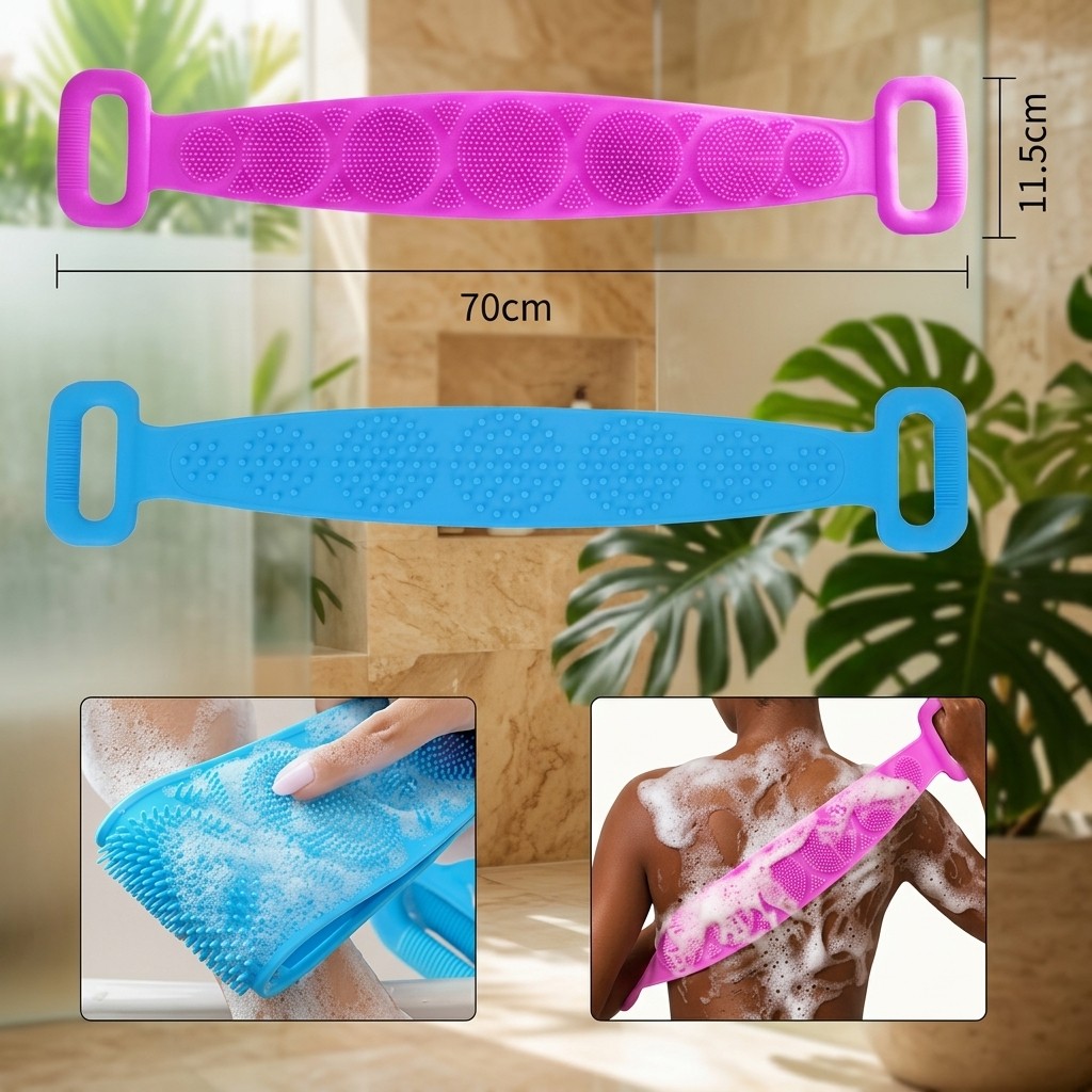 Massageador De Banho Silicone Lava Costas Esfoliante Corporal Antiderrapante Macio