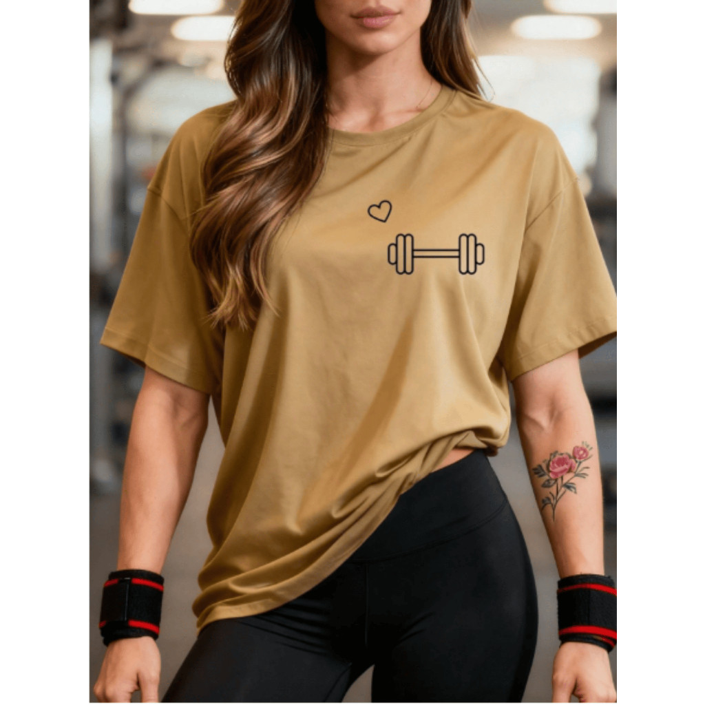 Camiseta Feminina Tshirt Treino Caminhada Crossfit Academia Musculação Fitness Gym Cardio Blusinha