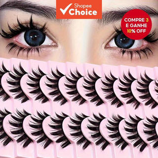 Cílios Little Devil Manga-Extensões Grossas De Olhos Em Quadrinhos Estilo Barbie , Aglomerados Individuais De Cosplay Es