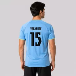 Camisa Uruguai Celeste 15 Valverde