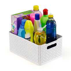 Caixa Organizadora 4,5l Rattan Branco - Arthi