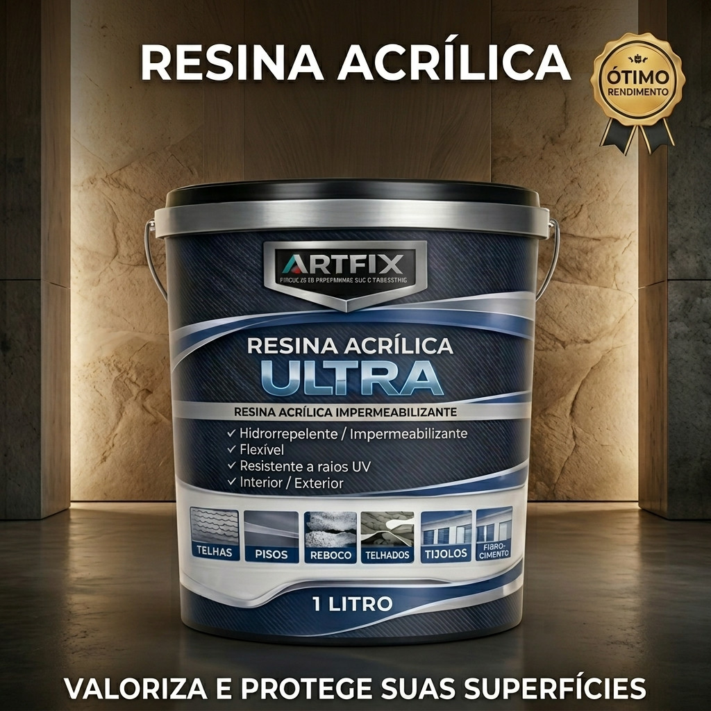 QUEIMA DE ESTOQUE - Resina Incolor 1L e 3,6 L Acrílica Base Água