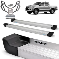 Estribo Prime Hilux 2005/2015 Cabine Dupla Natural
