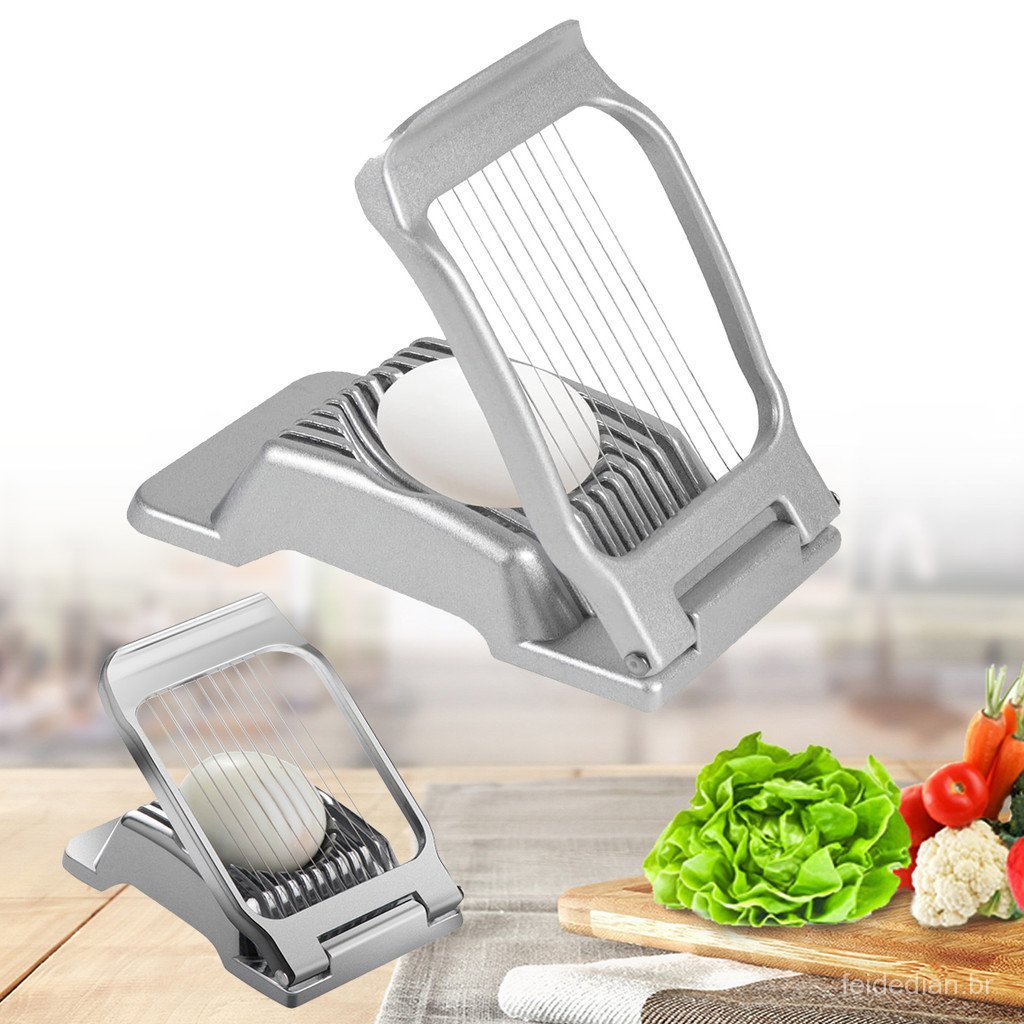 Fatiador De Ovos Clássico Para Cozidos , Fio De Aço Inoxidável , Cortador De Cozinha , Morango , Cogumelo