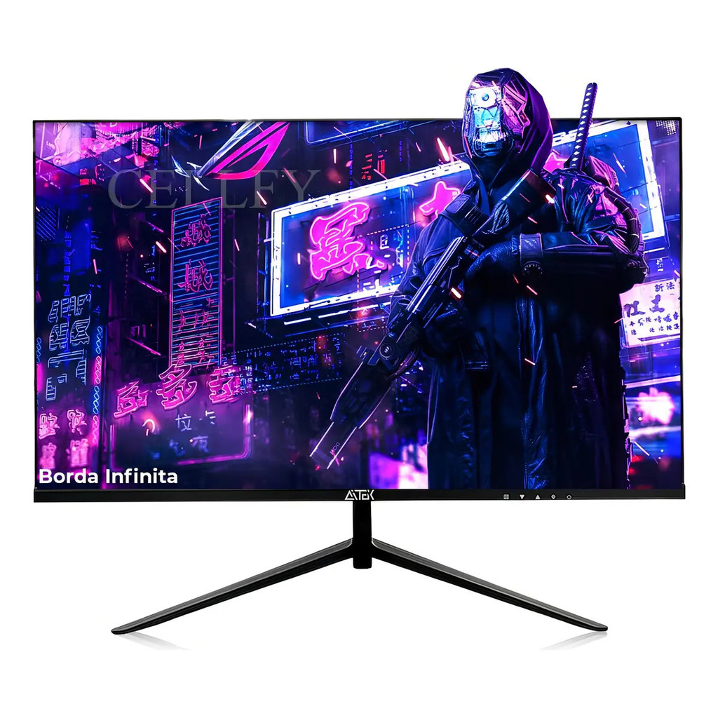 Monitor Gamer Aitek Com Tela De 22 60hz E Resolução Full Hd