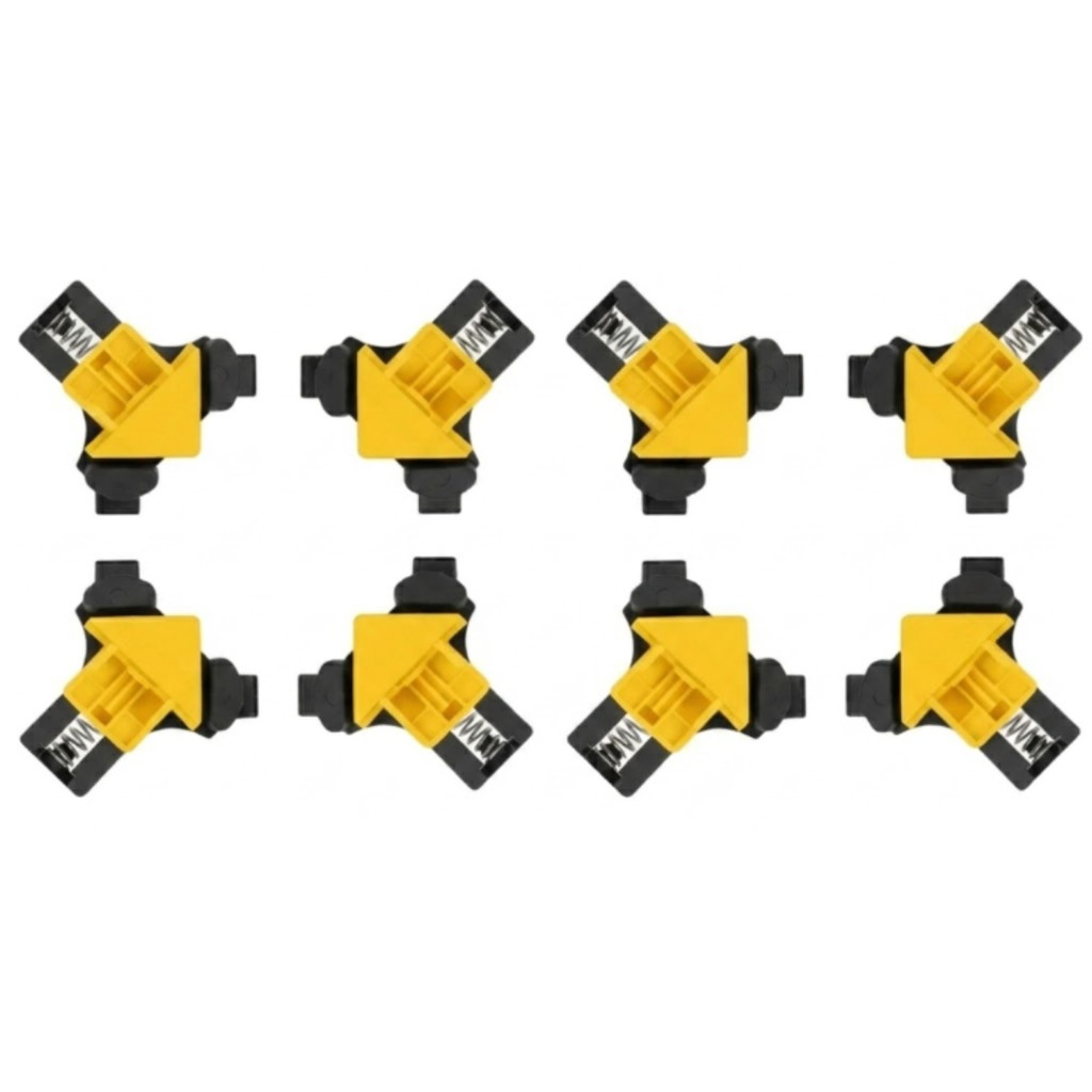 08 Gabarito Grampos Sargento Angular Cantoneira Abraçadeira 90 Graus Ajustavel
