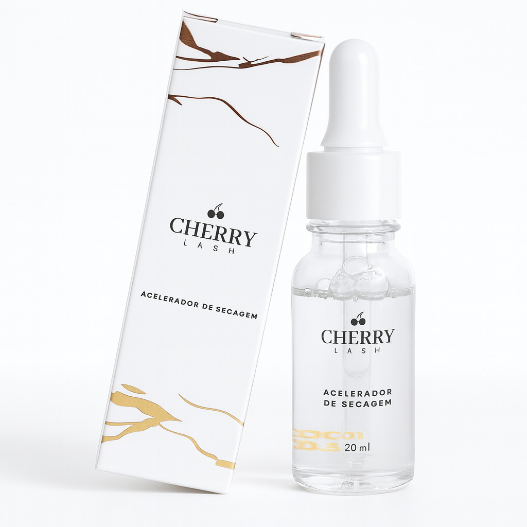 Acelerador De Secagem Cherry 20 ml Extensão Cílios Alongamento Volume Russo Volume Adesivo Cola Fio