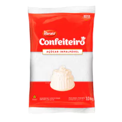 Açúcar Impalpável Extra Fino Para Confeitaria 1kg Harald