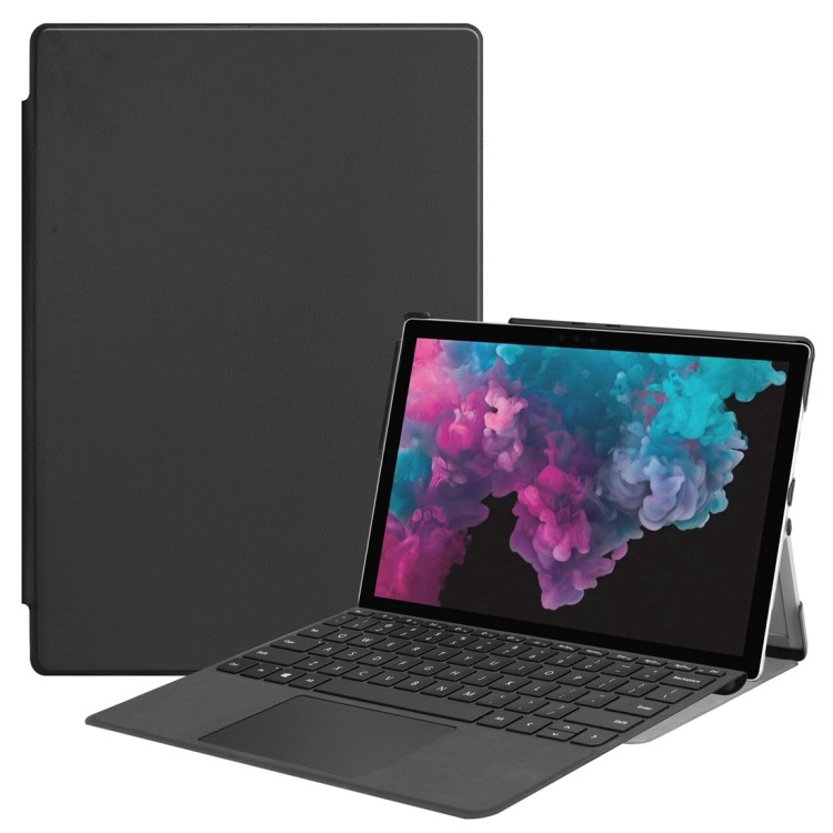 Envio No Mesmo Dia Capa De Couro PU Com Textura Custer Horizontal Flip Para Microsoft Surface Pro 4/5/6/7 12.3 Polegadas