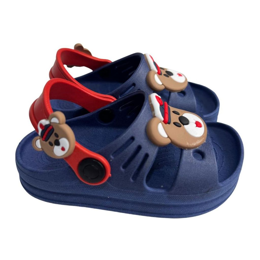 Sandália Babuche ou Chinelo ou Papete Infantil Masculino com Enfeite de Animais, Macio e Confortável, moda Verão