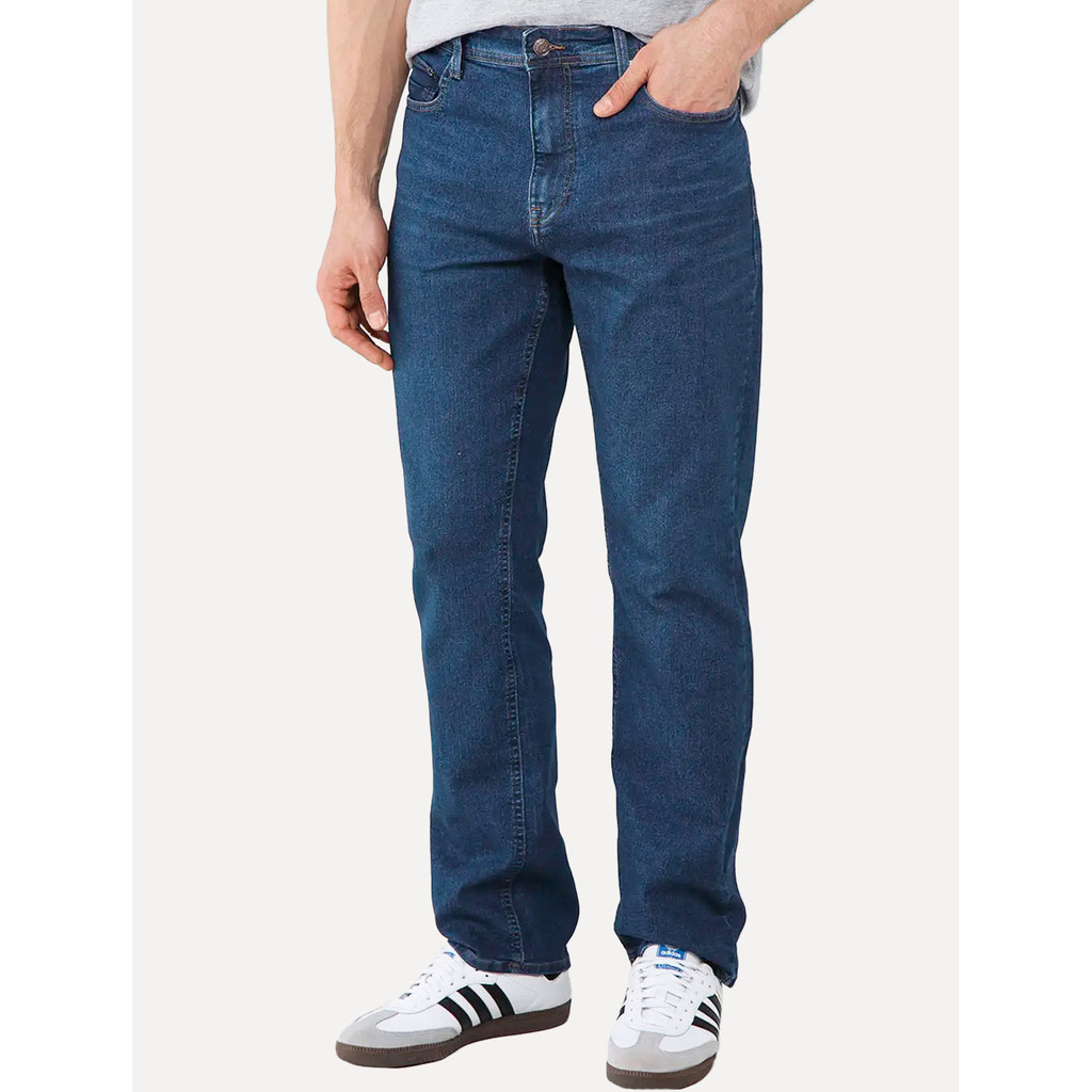 Calça Tommy Hilfiger Jeans Masculina Regular Fit Mercer Royal Blue Azul
