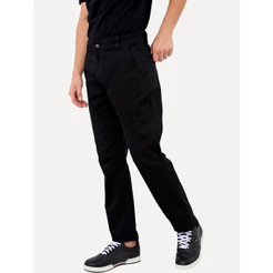 Calça Tommy Hilfiger Original Masculina de Sarja Brooklyn Preta