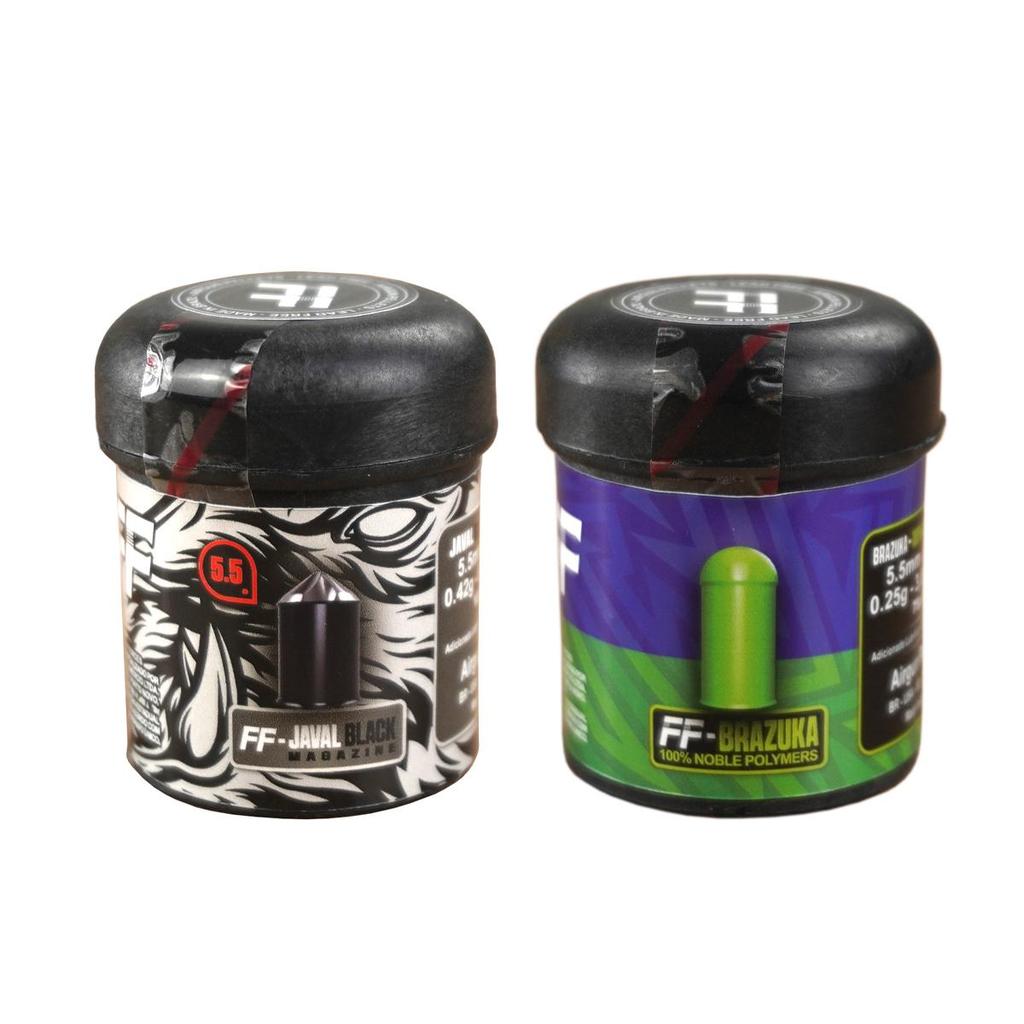 Kit 2 Chumbinhos Javal Black e Brazuka 5.5mm – FF