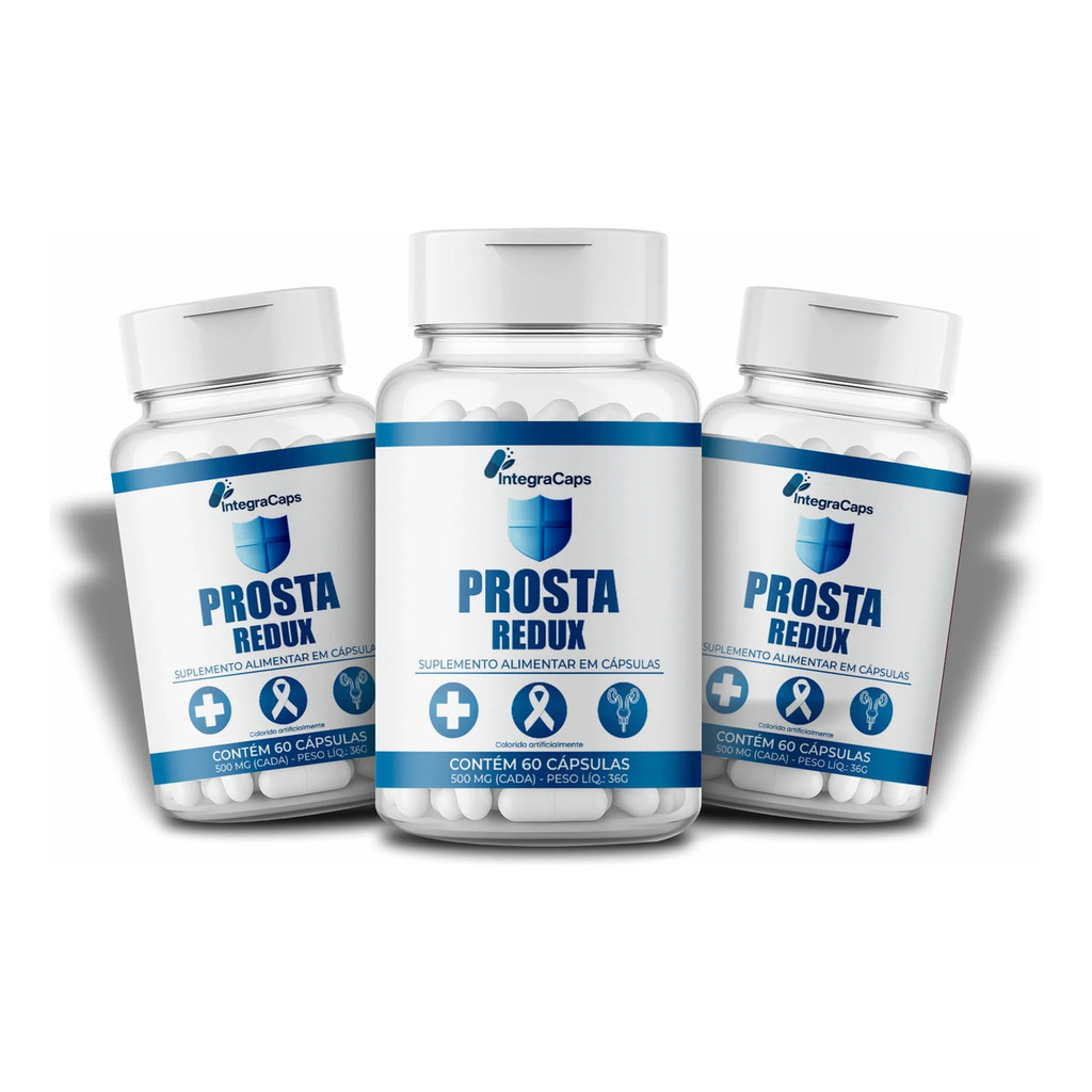 Kit 3x Prosta Redux Suplemento Alimentar Saúde Da Próstata