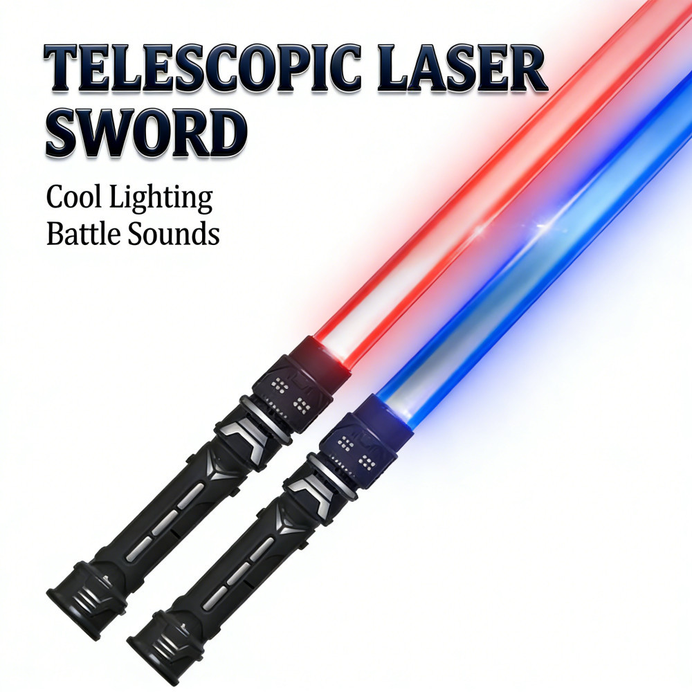 Espada Força Luminosa Crianças Alça De Metal Som Potência Bateria Duelo Sabre Brinquedo Star Wars