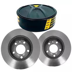 Par Discos De Freio Sólido Traseiro Fremax Para Golf New Polo TT A1 A3