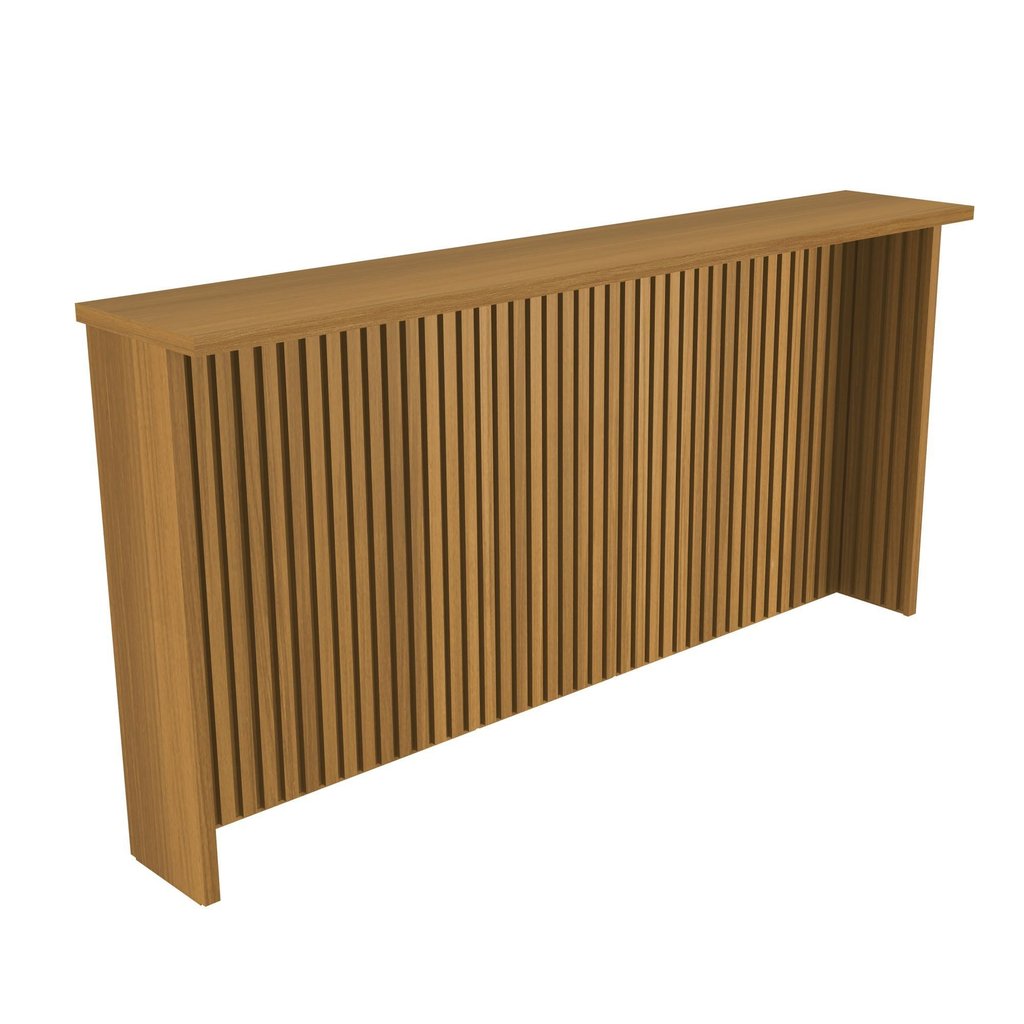 Painel Ripado Bancada para Cozinha 200cm 100% Mdf Freijó