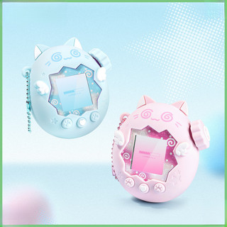 Capa Protetora de Silicone GeekShare Cut Circle Cat, adequada para Tamagotchi Paradise, capa à prova de choque com desig