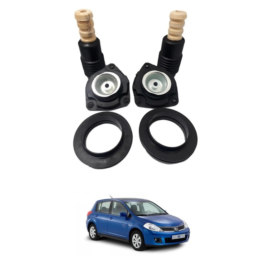 Kit Batente Coxim Amortecedor Dianteiro Nissan Tiida 2007 08 09 10 11 12 2013