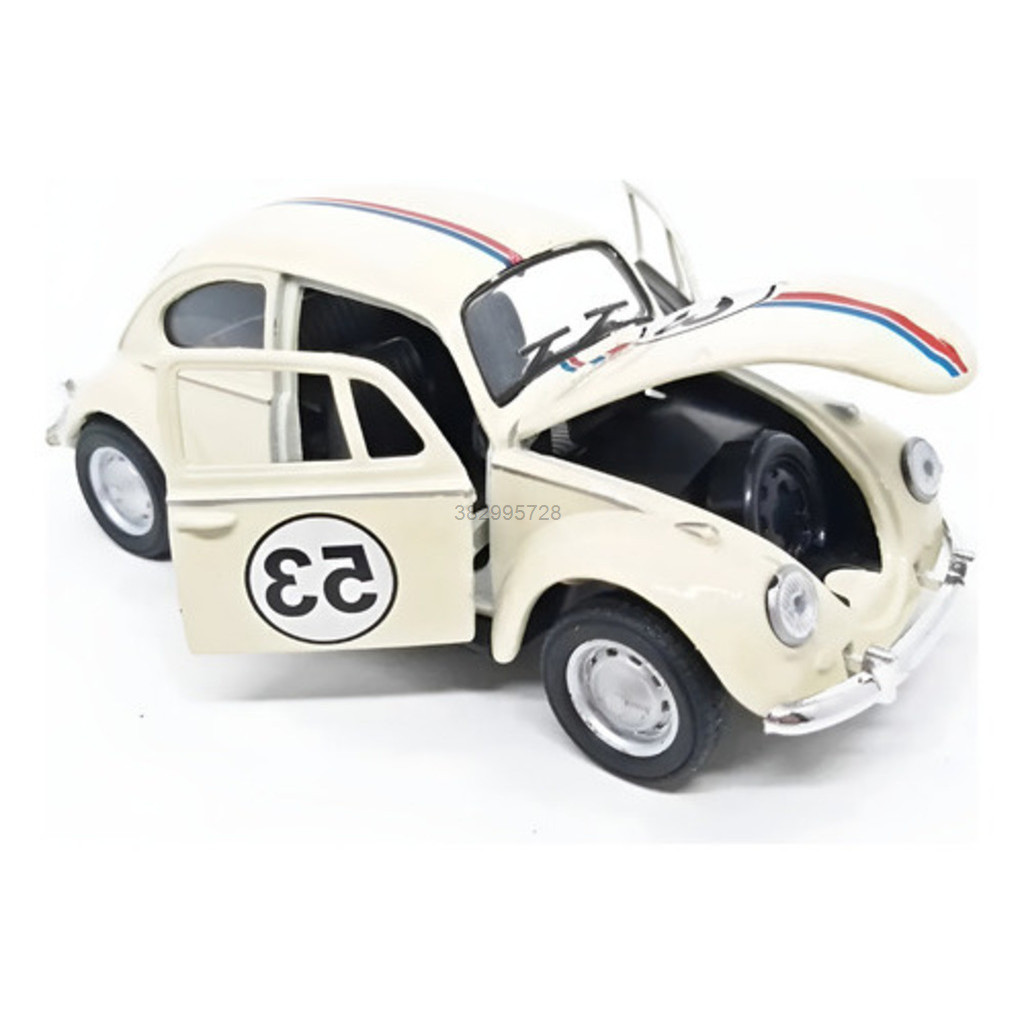 Miniatura Coleção Carrinho Fusca Ferro Herbie 53 Escala 1:32