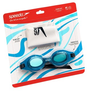 Kit Óculos De Natação Freestyle + Touca de Natação Speedo