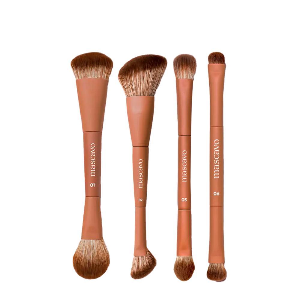 Kit Mascavo Pro Series Pincel de Maquiagem 4 Pincéis