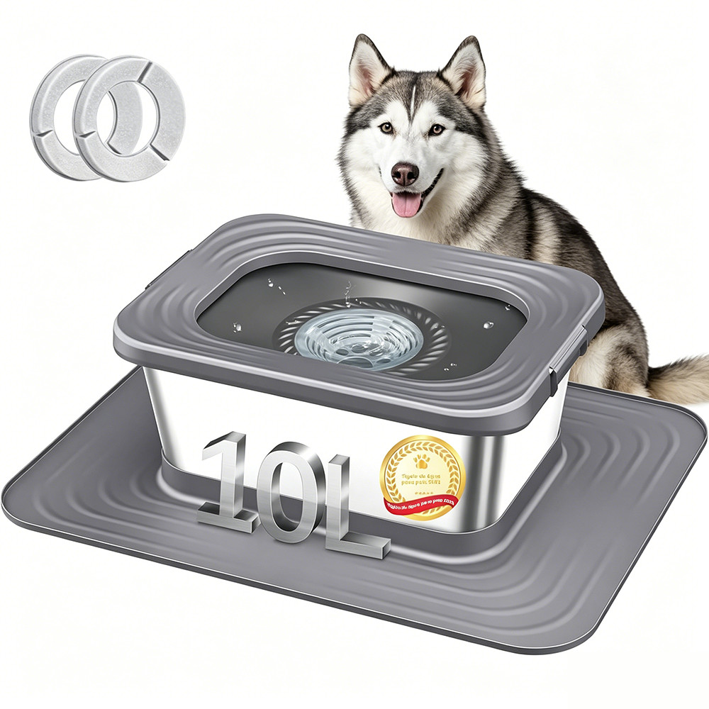 Newpet 10L Bebedouro Pet Premium Anti-Respingo Para Cães E Gatos Não Molha os Pelos Com Bóia Flutuante
