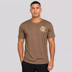 Camisa Flamengo Dry Texturizada Marrom