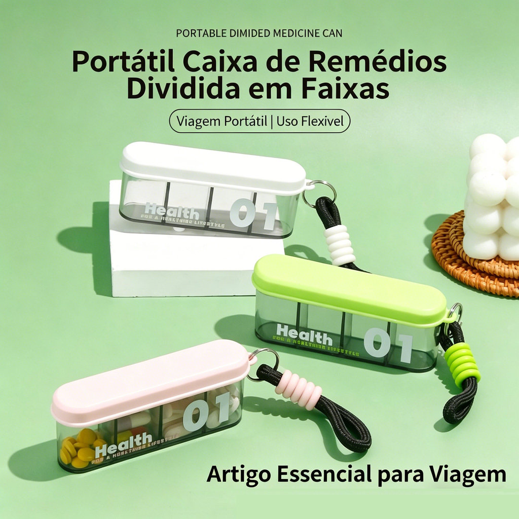 Pílulas, Estojo organizador portátil de comprimidos De Recipientes De Saúde Cuidados A Viagem